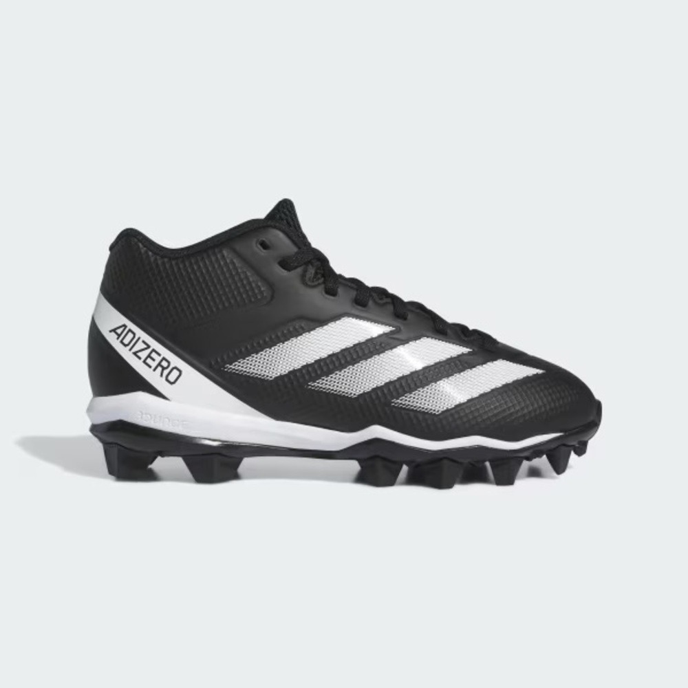 Adidas Adizero Black and White Cleats